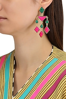 Matte Finish Geometric Shaped Earrings