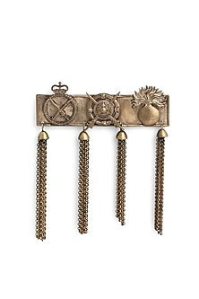 Antique Gold Finish Alexander Brooch