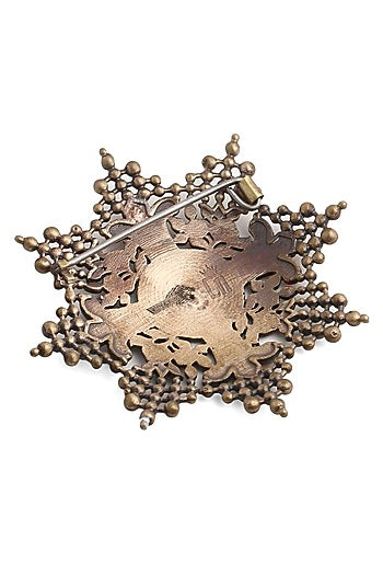 Antique Gold Finish Richard Brooch