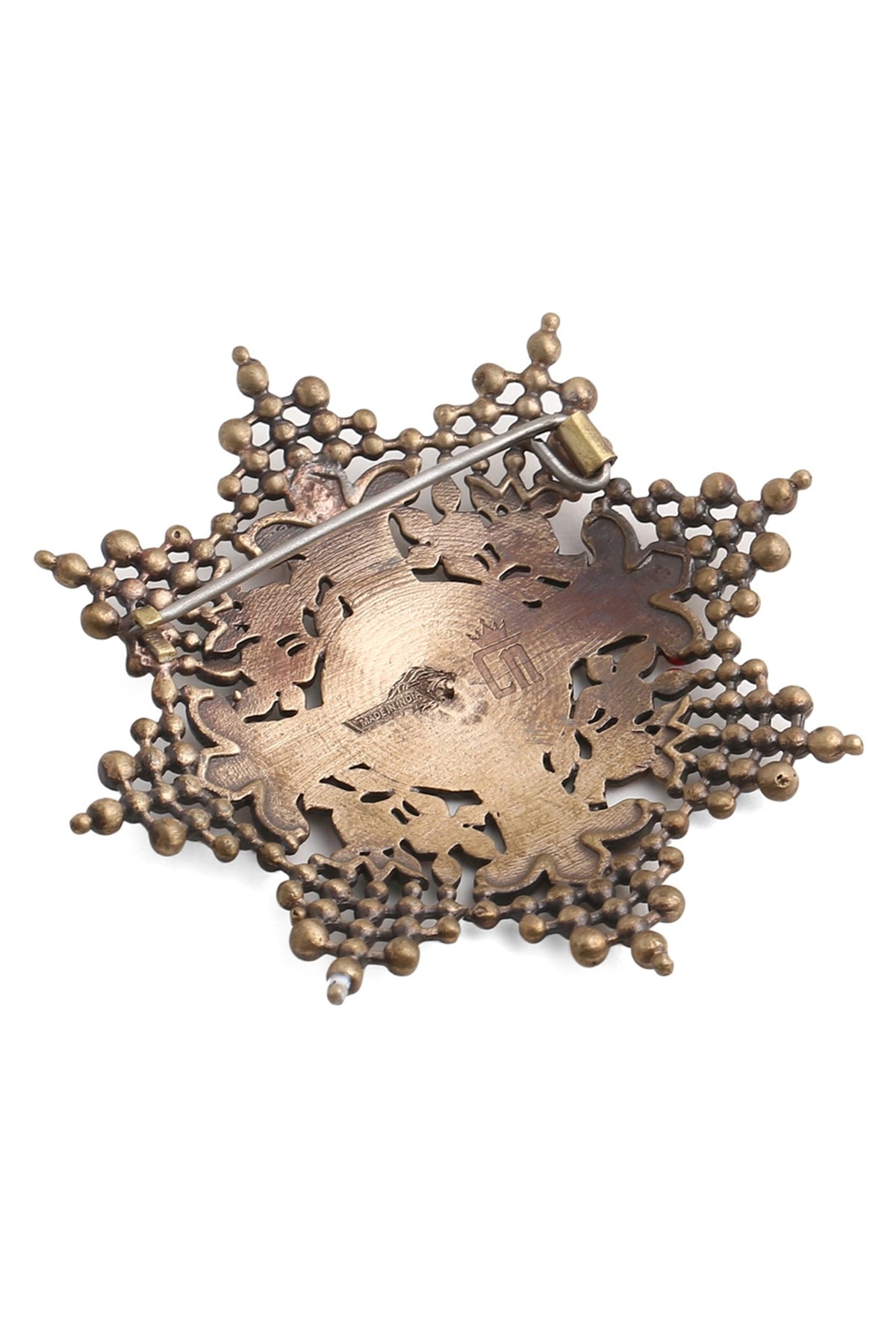 Antique Gold Finish Richard Brooch