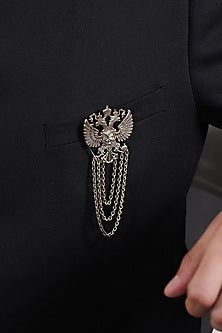 Antique Gold Finish Eagle Brooch