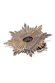 Antique Gold Finish Masculine Lion Head Brooch