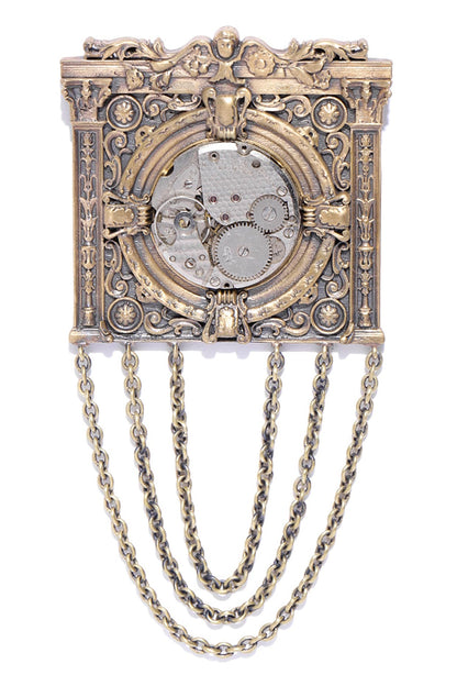 Antique Gold Finish Wallace Brooch