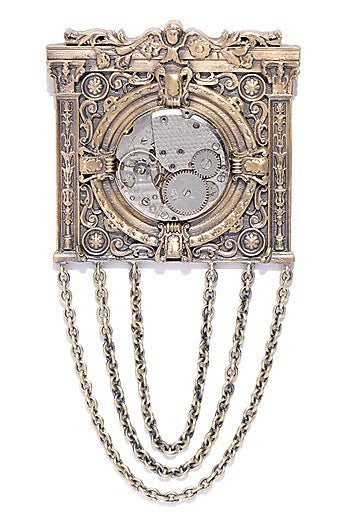 Antique Gold Finish Wallace Brooch