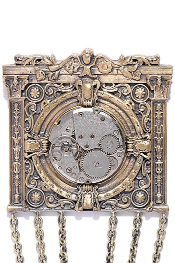 Antique Gold Finish Wallace Brooch