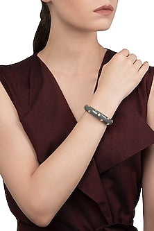 Grey Confetti Bangle