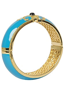 Turquoise Blue Vintage Detailed Bangle