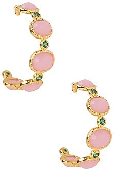 Pink Frida Hoop Earrings