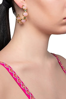 Pink Frida Hoop Earrings