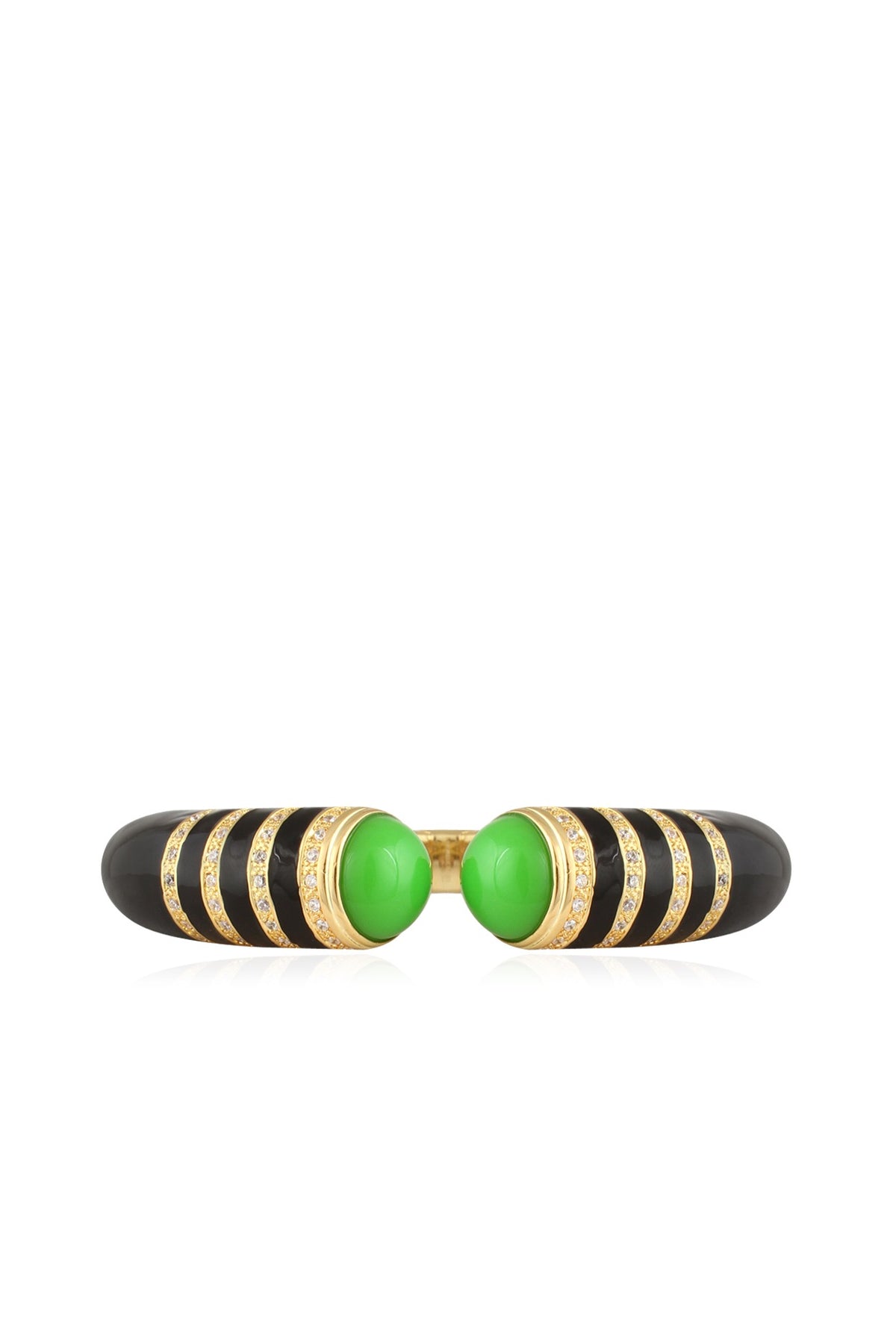 Black Pyramid Enamel Bangle