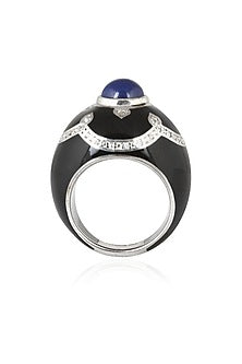 Black Resin Pantheon Ring