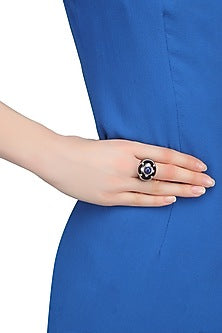 Black Resin Pantheon Ring
