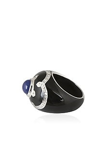 Black Resin Pantheon Ring