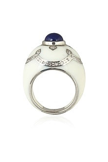 White Resin Pantheon Ring