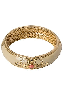Off White and Pink Vintage Detailed Bangle