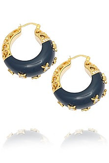 Gold plated confetti earrings