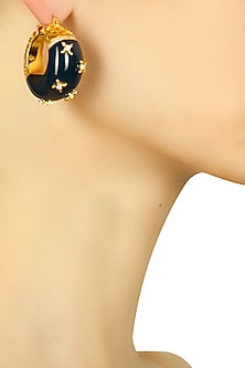 Gold plated confetti earrings