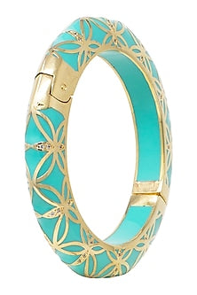 Gold Plated Pistachio Bangle