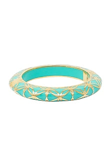 Gold Plated Pistachio Bangle