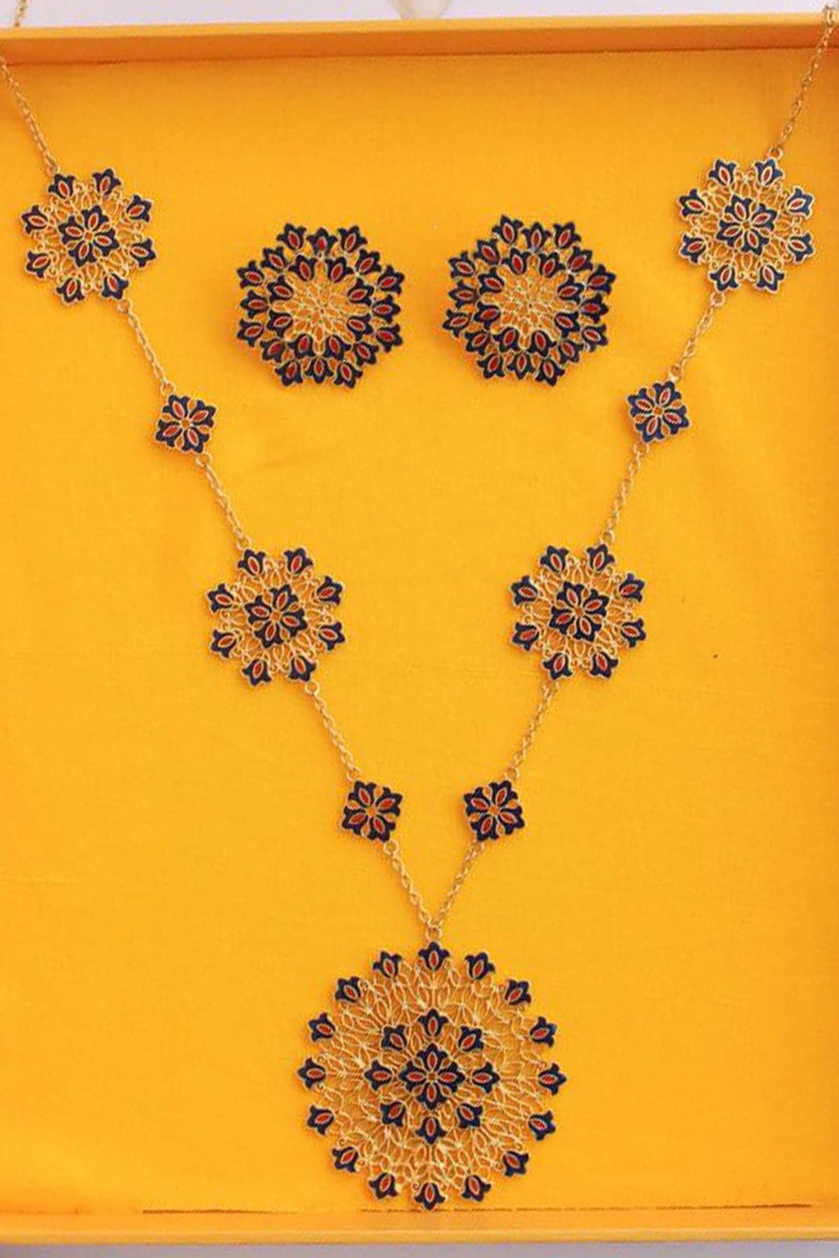 Floral Jewellery Set Gift Box 