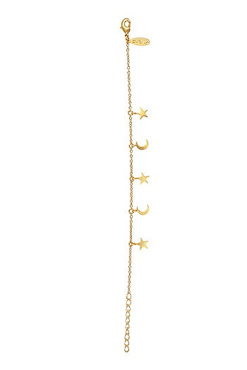 Gold Plated Bracelet With Earrings In Gift Box