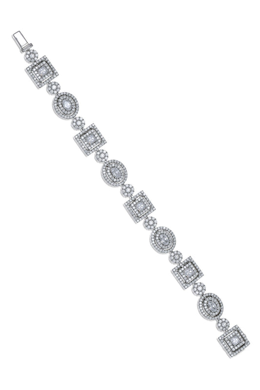 Swarovski Zirconia Geometric Bracelet 