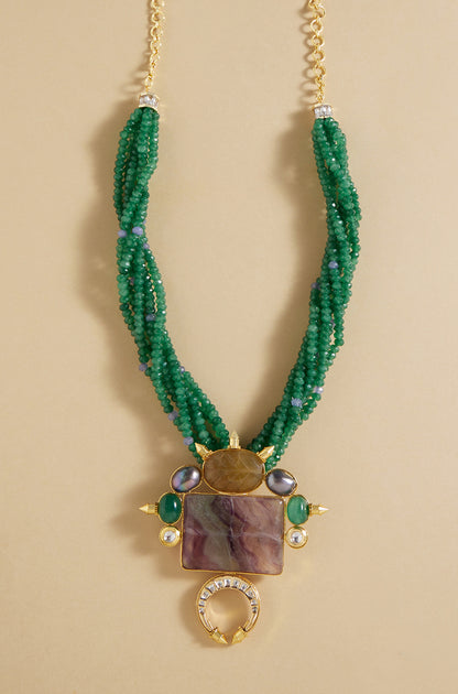 Green Bespoke Pendant Necklace