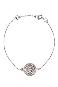 Silver Vermeil Finish Aztec Disc Bracelet