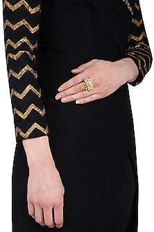 Gold Plated Pearl Ring