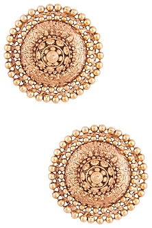 Gold Plated Oversized Stud Earrings