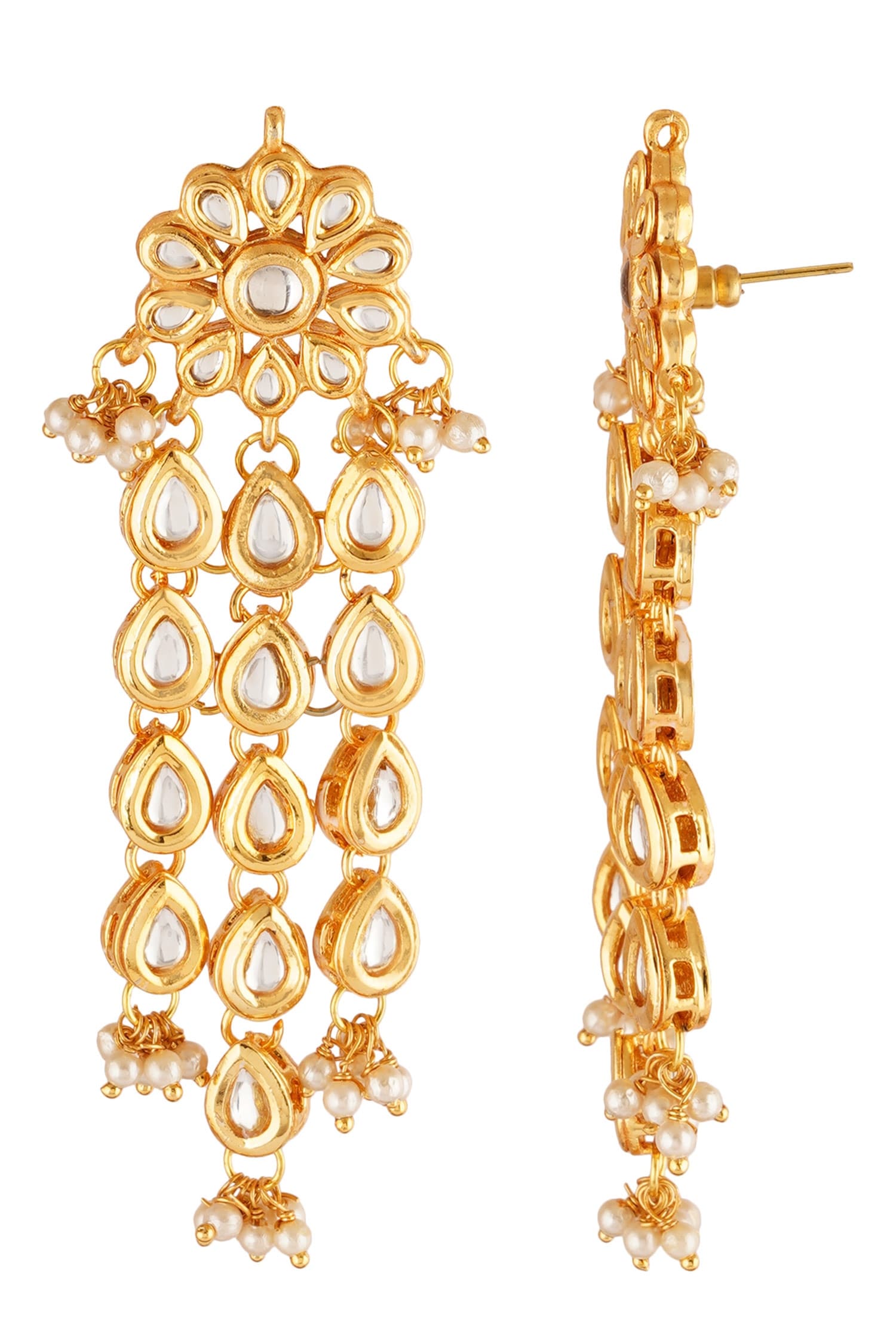 Stone Studded Dangler Earrings 