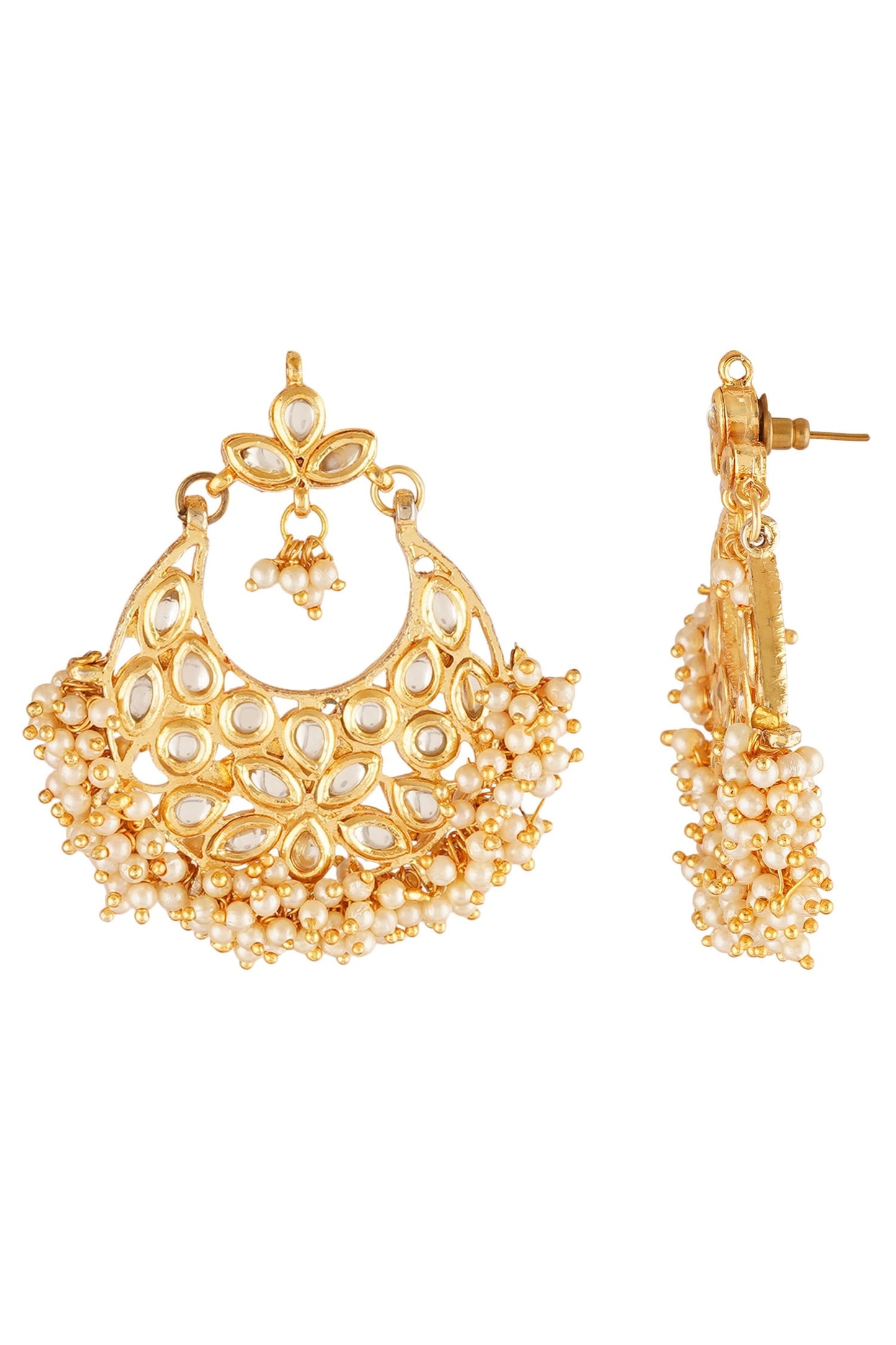 Bead Drop Chandbali Earrings 