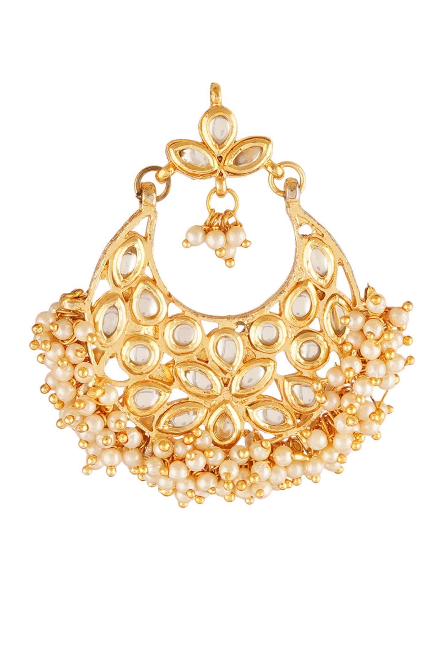 Bead Drop Chandbali Earrings 