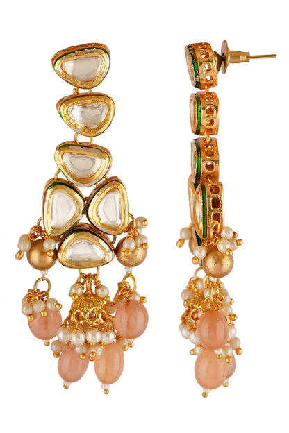 Bead Drop Carved Necklace Set 