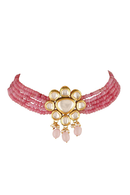 Bead Embellished Necklace Set 