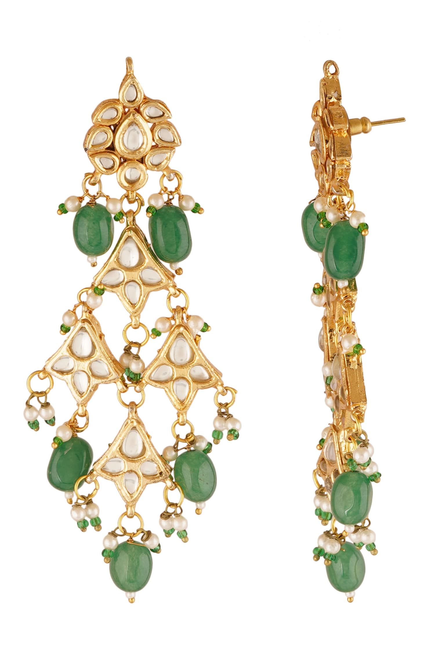 Bead Drop Dangler Earrings 