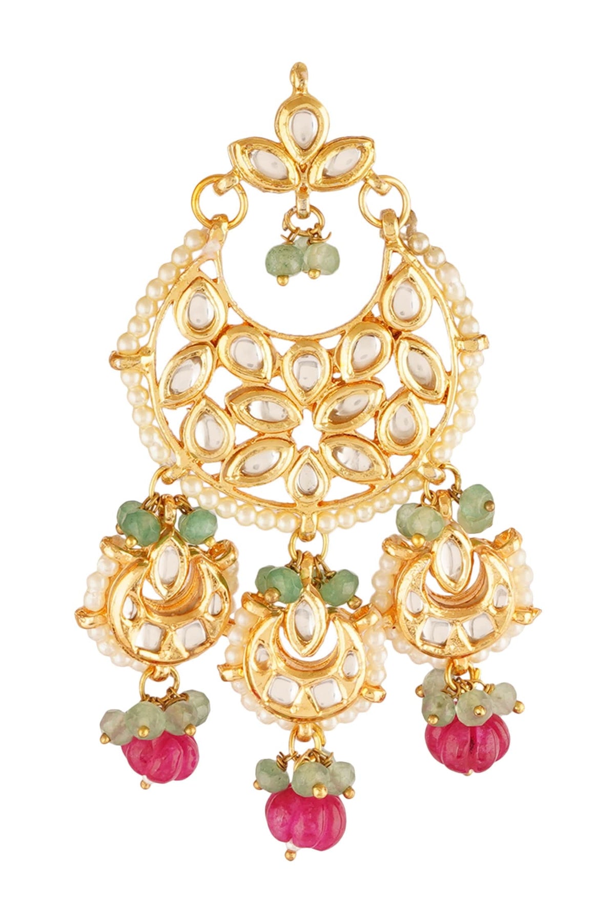 Crescent Moon Carved Chandbalis 