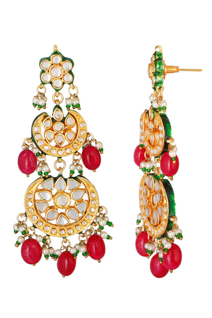 Kundan Tiered Danglers 