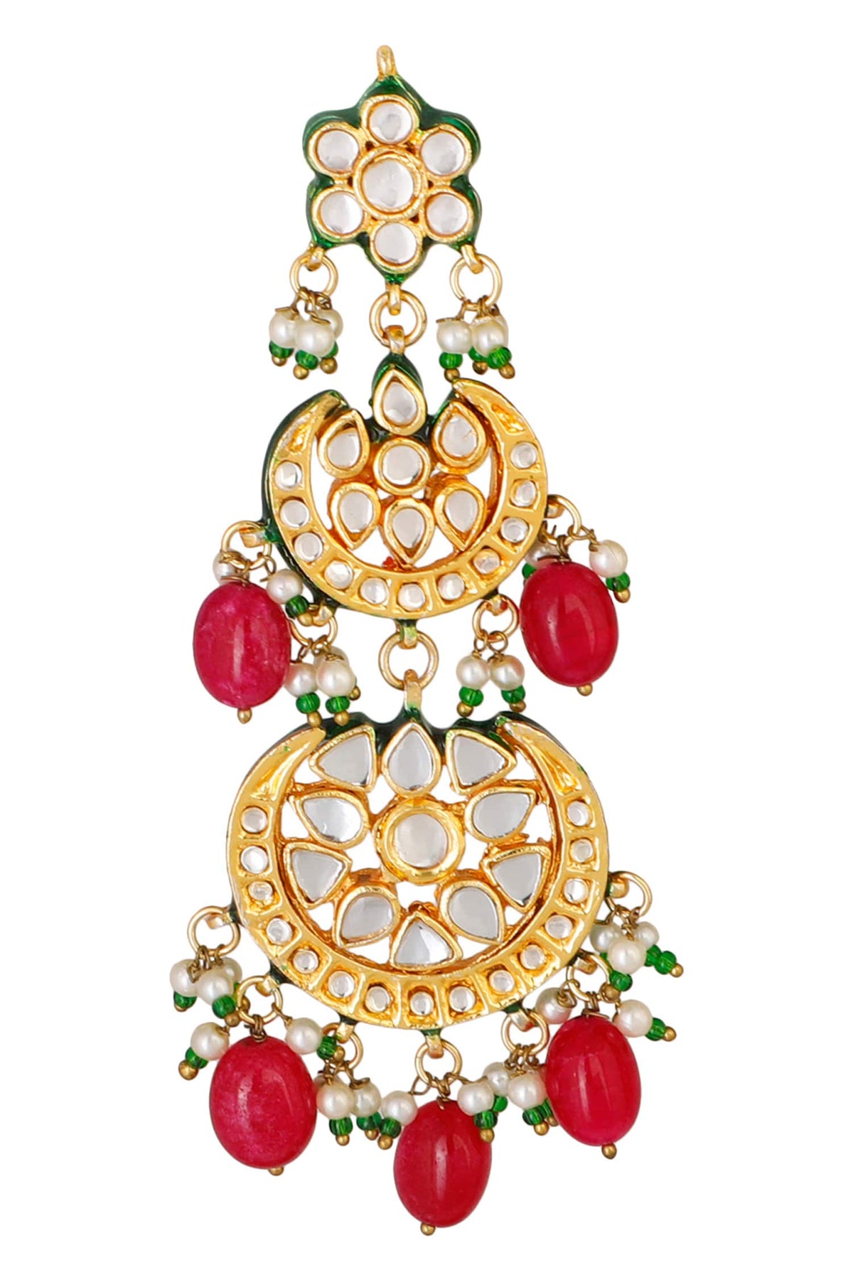 Kundan Tiered Danglers 