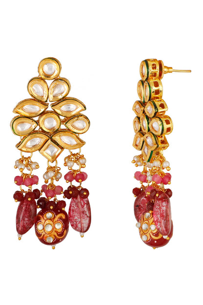 Kundan Bead Drop Choker Set 