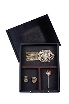 Antique Gold Musahi Brooch Set