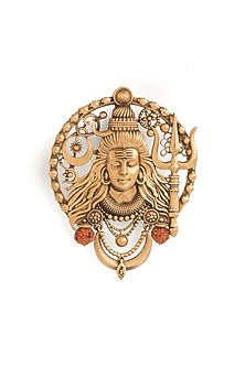 Antique Gold Brass Brooch
