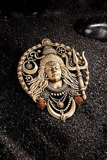 Antique Gold Brass Brooch