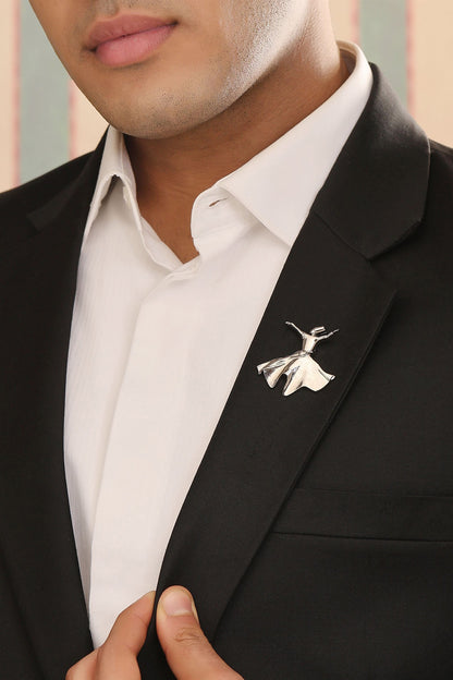 Silver Brass Brooch (Set of 3)