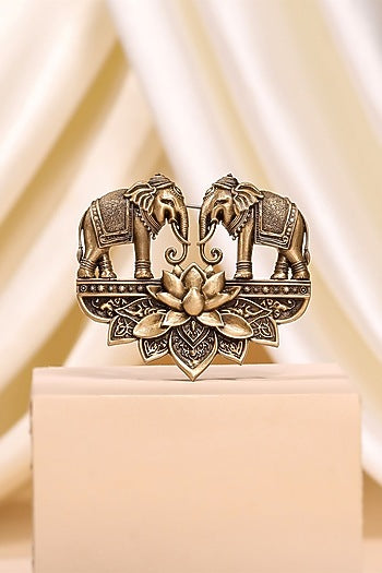 Antique Gold Elephant Brooch
