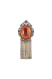 Antique Gold Finish Royal Statement Brooch