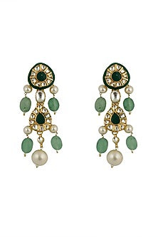 Gold Finish Meenakari Necklace Set