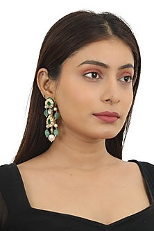 Gold Finish Meenakari Necklace Set