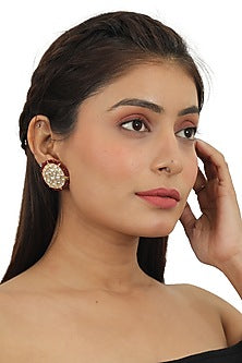 Gold Plated Jadtar Stone Necklace Set