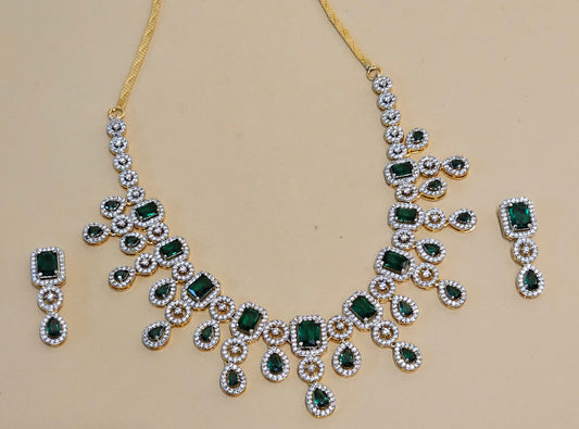 Aquaflora Allure Diamond  Necklace Set